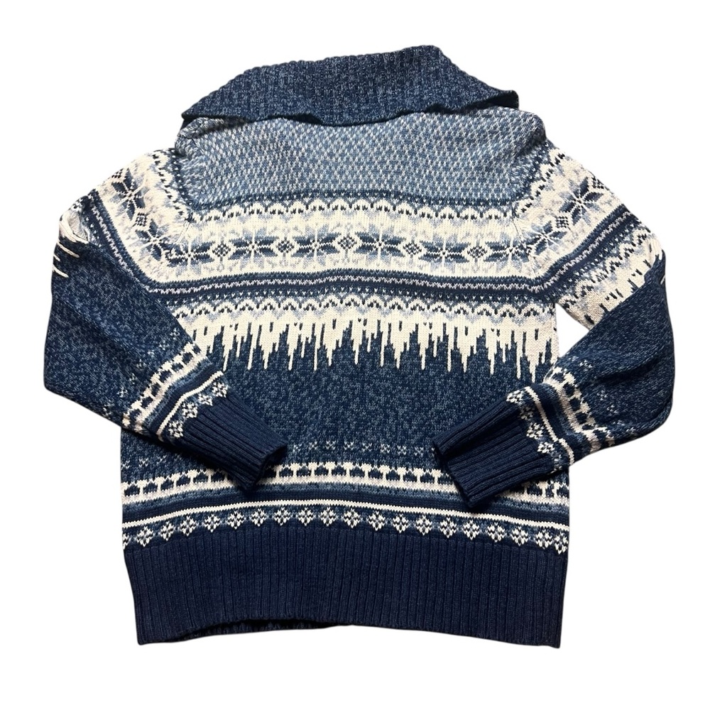 Heirloom Collectibles Holiday Women’s Cotton Blend Knit Zipper front Cardigan - Picture 2 of 6